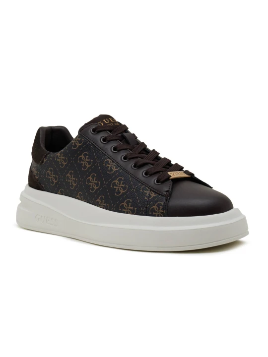 Zdjęcie produktu Guess Sneakersy ELBA | z dodatkiem skóry brązowy