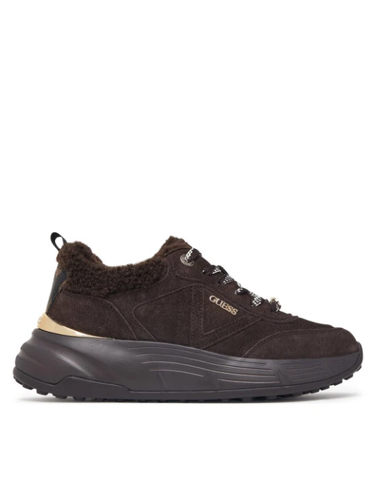 Zdjęcie produktu Guess Sneakersy FLFFA2 LEA12 Brązowy ciemny