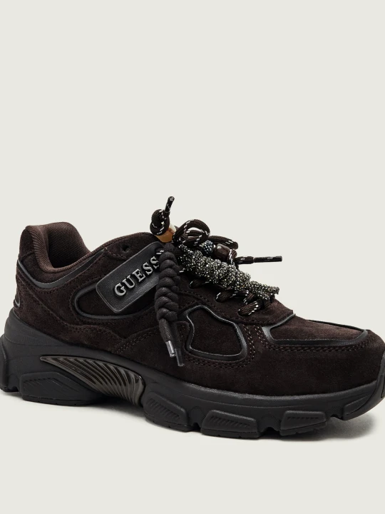 Zdjęcie produktu Guess Sneakersy Irrina | zamsz brązowy