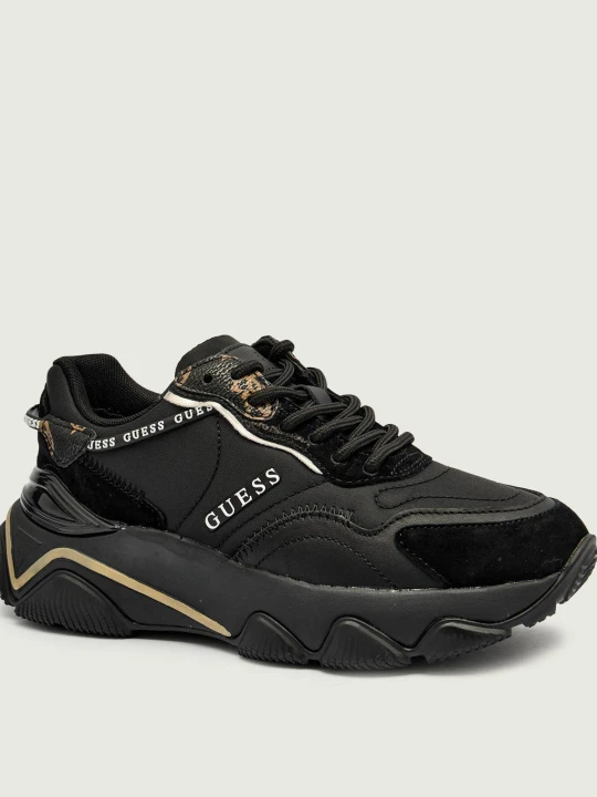 Zdjęcie produktu Guess Sneakersy Micola | zamsz | z dodatkiem skóry czarny