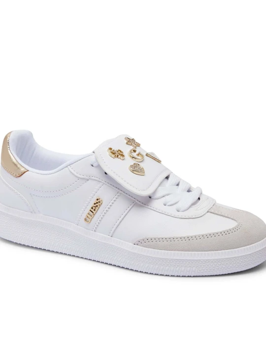 Zdjęcie produktu Guess Sneakersy OLEEZA2 | zamsz biały