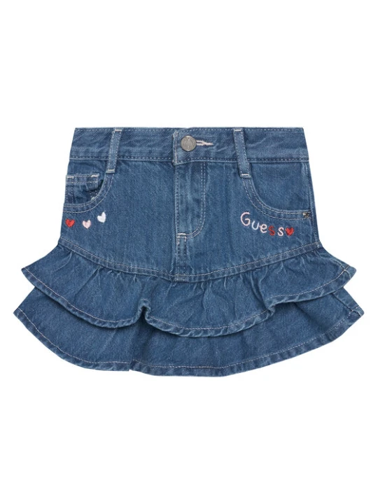 Zdjęcie produktu Guess Spódnica jeansowa K6RD00 D45E0 Niebieski Regular Fit