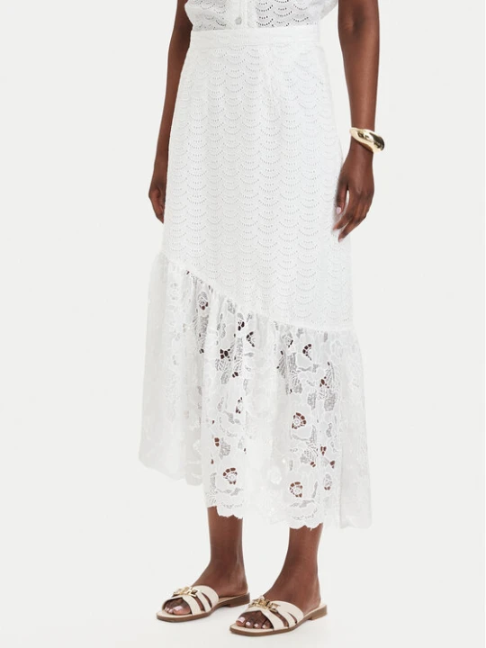 Zdjęcie produktu Guess Spódnica midi W6GD40 W1882 Biały Classic Fit