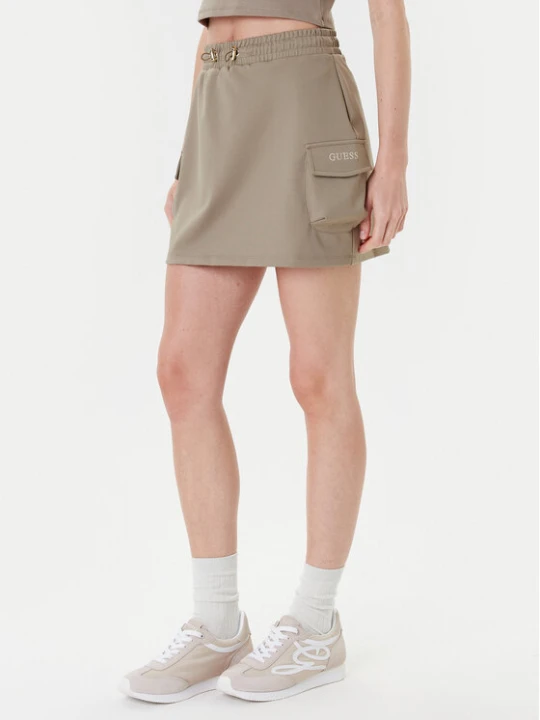 Zdjęcie produktu Guess Spódnica mini V5YD04 KCX42 Zielony Regular Fit