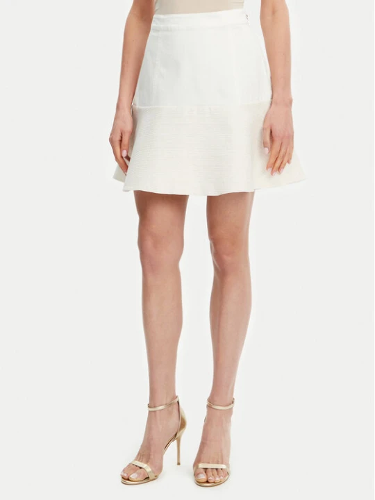 Zdjęcie produktu Guess Spódnica mini W5GD87 WH610 Écru Regular Fit Kremowy