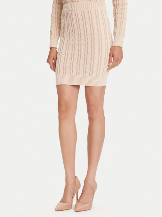 Zdjęcie produktu Guess Spódnica mini W5YD68 Z3OU0 Beżowy Regular Fit