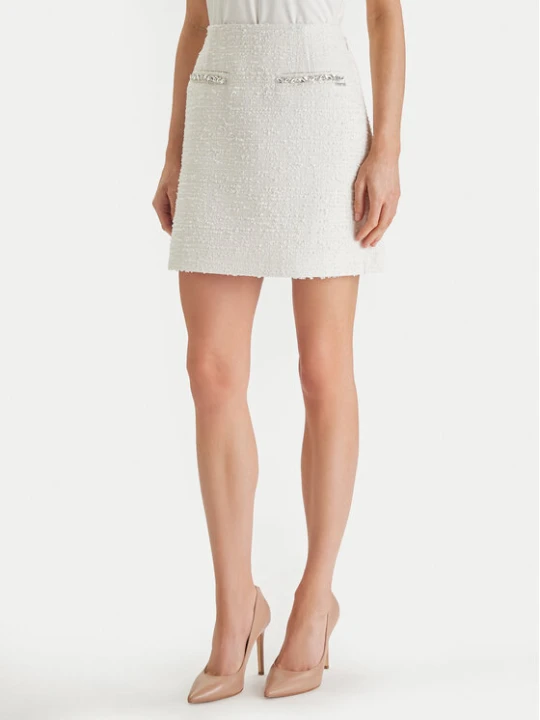 Zdjęcie produktu Guess Spódnica mini W6RD56 WJ632 Écru Regular Fit Kremowy