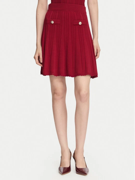 Zdjęcie produktu Guess Spódnica mini W6YD21 Z0971 Bordowy Regular Fit