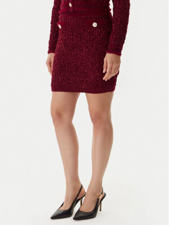 Zdjęcie produktu Guess Spódnica ołówkowa W5BD1X Z4090 Czerwony Slim Fit