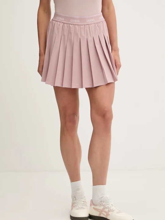 Zdjęcie produktu Guess spódnica plisowana SELENE różowy
