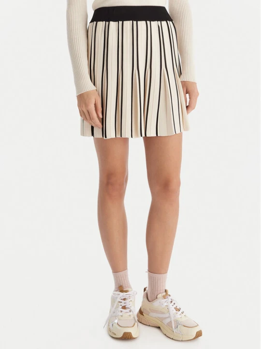 Zdjęcie produktu Guess Spódnica plisowana V5GD00 Z3D60 Écru Regular Fit Kremowy