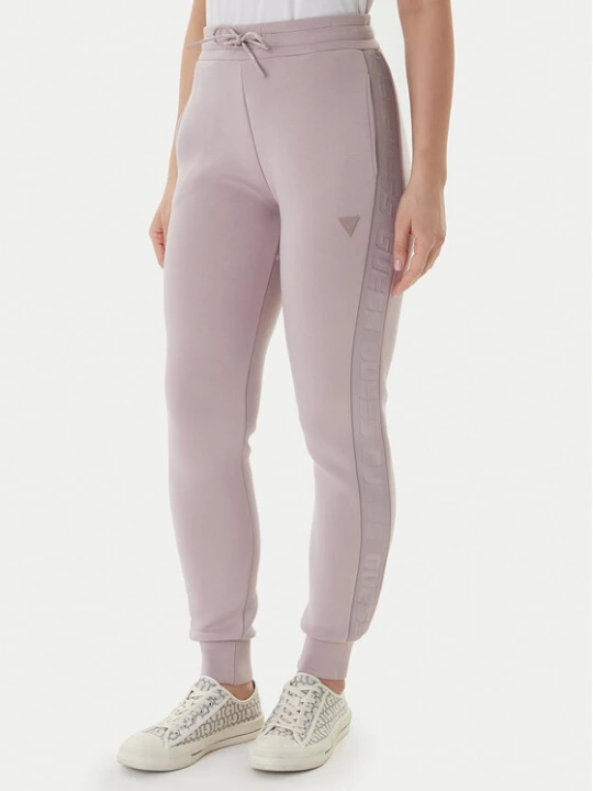 Zdjęcie produktu Guess Spodnie dresowe Allie Scuba V2YB18 K7UW2 Fioletowy Regular Fit