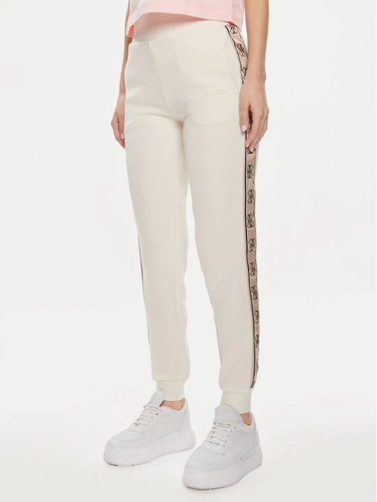 Zdjęcie produktu Guess Spodnie dresowe Britney V2YB15 KB3P2 Écru Regular Fit Kremowy