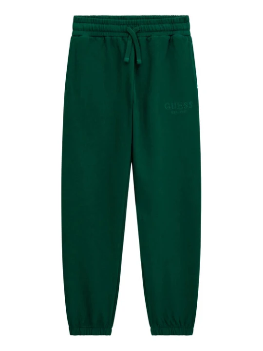 Zdjęcie produktu Guess Spodnie dresowe L5YQ19 KAV34 Zielony ciemny Regular Fit