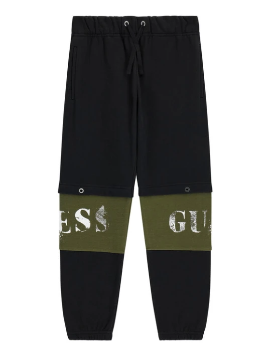 Zdjęcie produktu Guess Spodnie dresowe L6BB08 K6081 Czarny Regular Fit