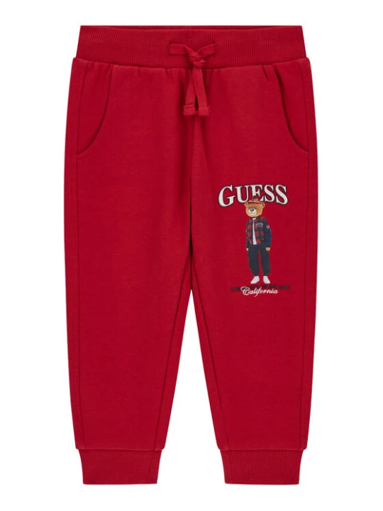Zdjęcie produktu Guess Spodnie dresowe N6BB03 K6119 Czerwony ciemny Regular Fit