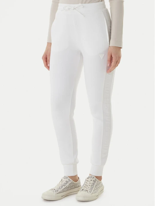 Zdjęcie produktu Guess Spodnie dresowe V2YB18 K7UW2 Biały Regular Fit