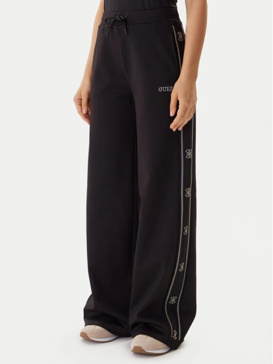 Zdjęcie produktu Guess Spodnie dresowe V5BB12 KCX22 Czarny Wide Leg