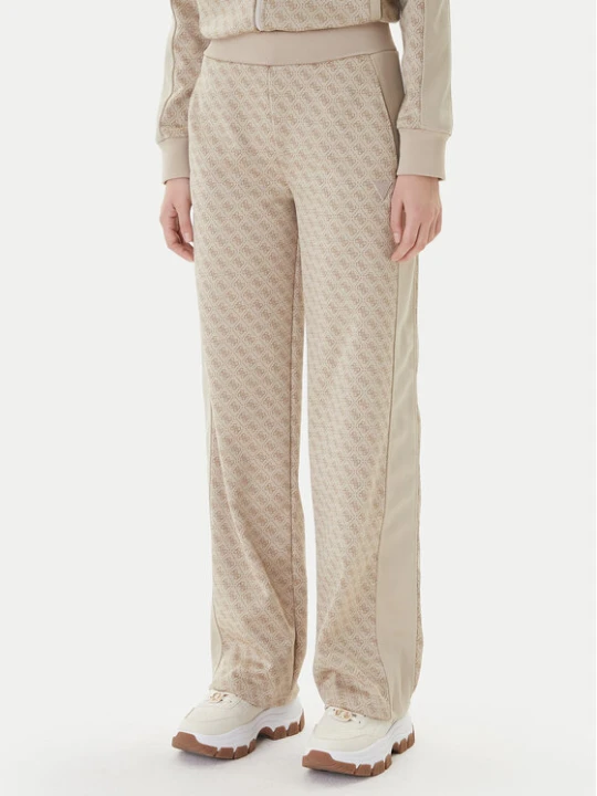 Zdjęcie produktu Guess Spodnie dresowe V6RB09 K2042 Beżowy Wide Leg