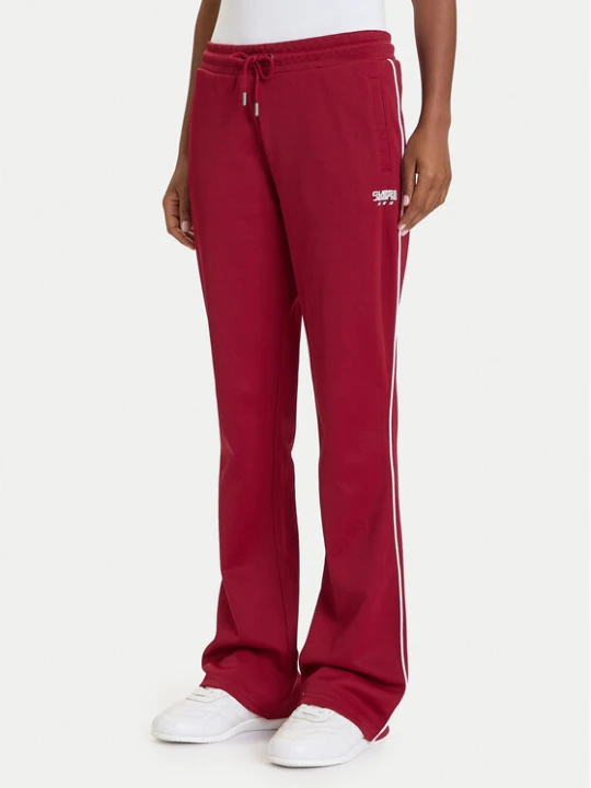 Zdjęcie produktu Guess Spodnie dresowe W5BB58 FL04W Bordowy Regular Fit