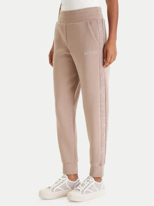 Zdjęcie produktu Guess Spodnie dresowe W6RB45 KBYE2 Beżowy Regular Fit