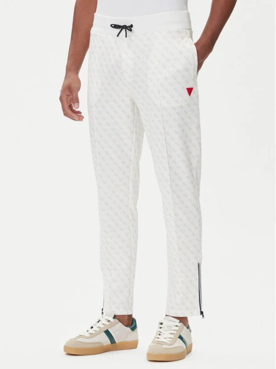 Zdjęcie produktu Guess Spodnie dresowe Z2BB05 K7122 Biały Regular Fit