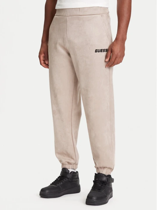 Zdjęcie produktu Guess Spodnie dresowe Z5YB03 KCJY2 Beżowy Regular Fit