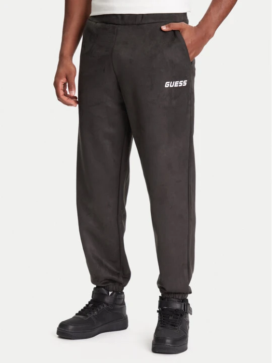 Zdjęcie produktu Guess Spodnie dresowe Z5YB03 KCJY2 Zielony Regular Fit