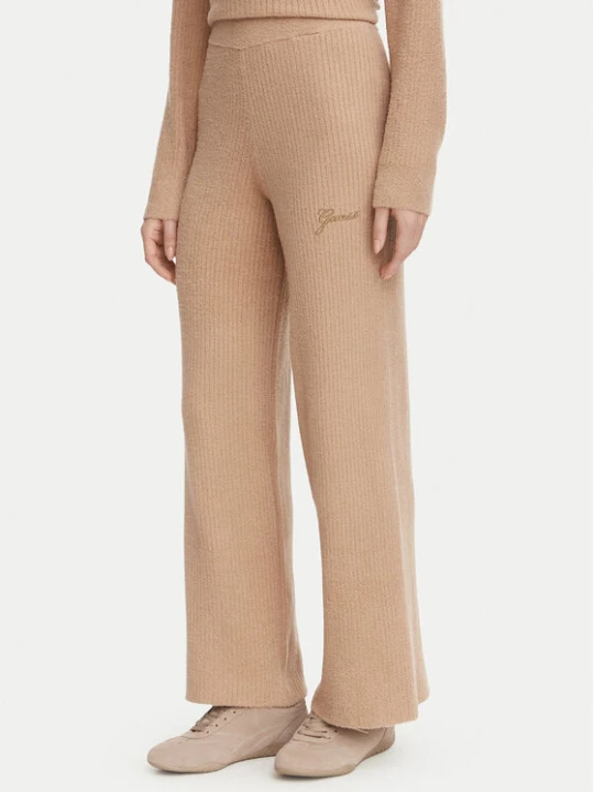 Zdjęcie produktu Guess Spodnie dzianinowe O6BB01 Z1147 Brązowy Regular Fit