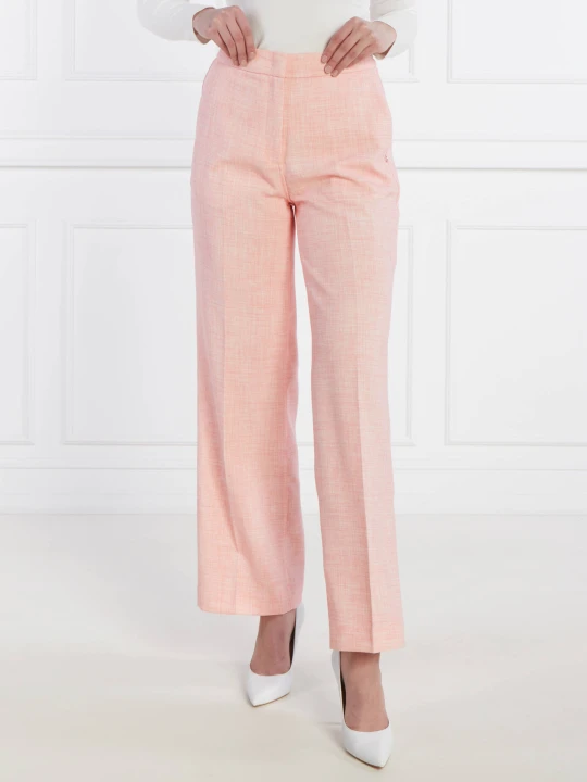 Zdjęcie produktu GUESS Spodnie ELIANE | flare fit łososiowy