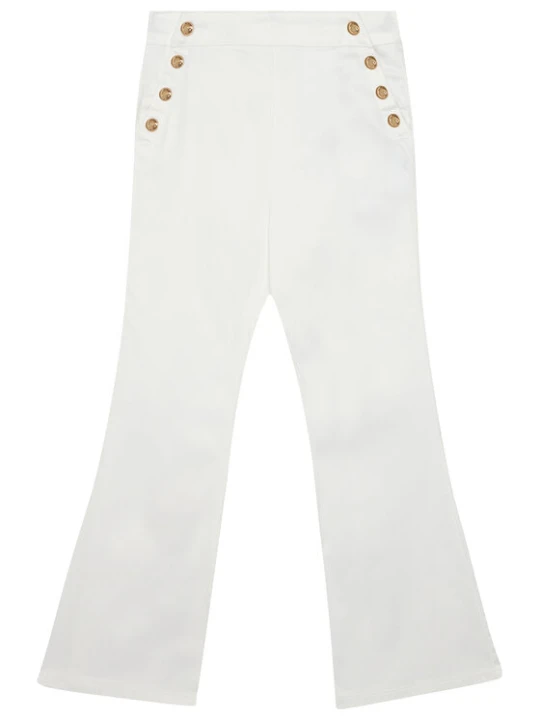 Zdjęcie produktu Guess Spodnie materiałowe J6RB09 WF7H0 Biały Bootcut Fit