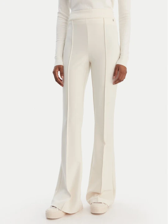 Zdjęcie produktu Guess Spodnie materiałowe W4YB01 KCBO2 Beżowy Flare Fit