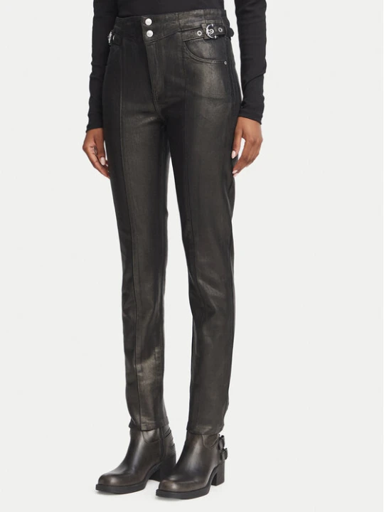 Zdjęcie produktu Guess Spodnie materiałowe W6BA32 D2086 Czarny Slim Fit