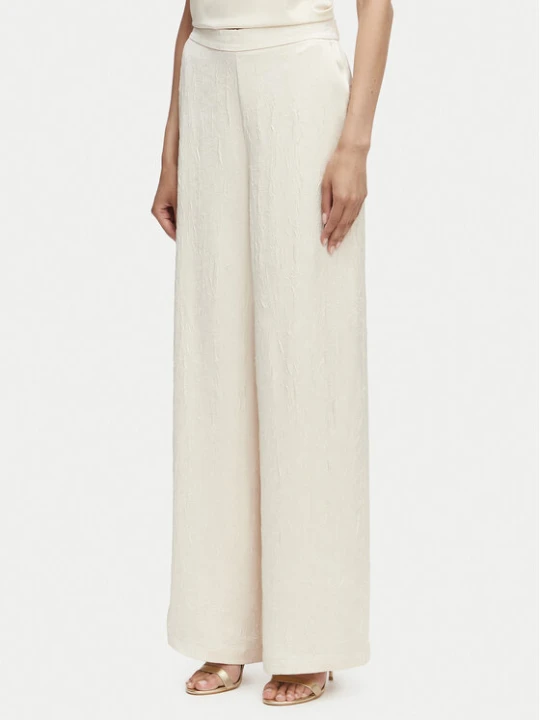 Zdjęcie produktu Guess Spodnie materiałowe W6GB2 8W2103 Beżowy jasny Wide Leg