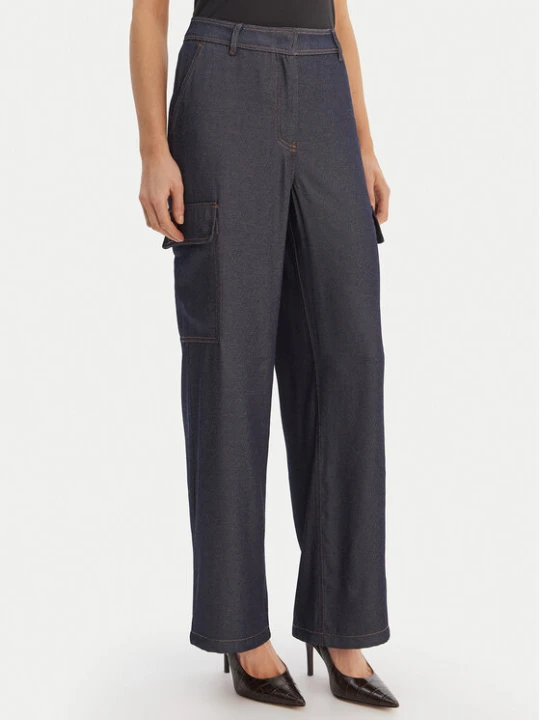 Zdjęcie produktu Guess Spodnie materiałowe W6RB65 WL842 Granatowy Regular Fit