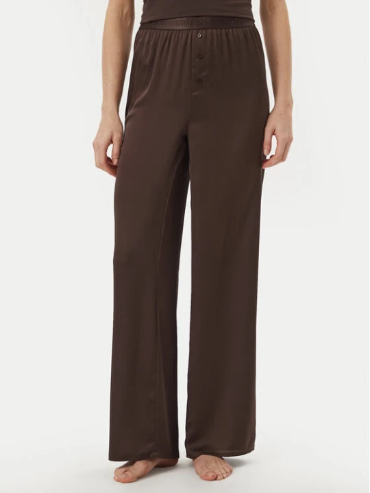 Zdjęcie produktu Guess Spodnie piżamowe O6BB05 W3511 Brązowy Regular Fit