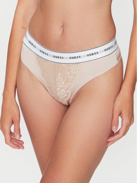 Zdjęcie produktu Guess Stringi Belle O2BE00 KBBT0 Beżowy