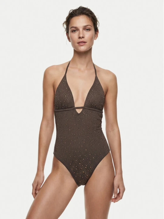 Zdjęcie produktu Guess Strój kąpielowy E6GJ36 MC040 Brązowy