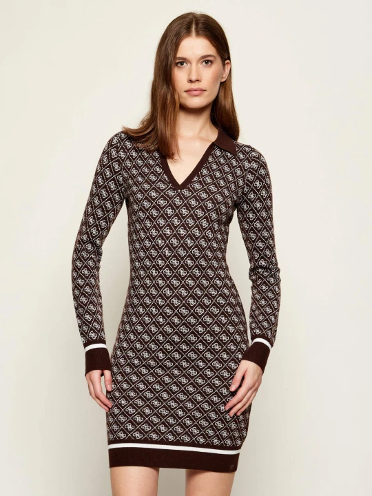 Zdjęcie produktu GUESS Sukienka AUBREY | z dodatkiem wełny brązowy