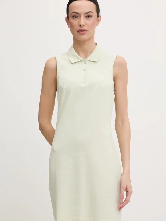Zdjęcie produktu Guess sukienka bawełniana z elastanem SILVY zielony