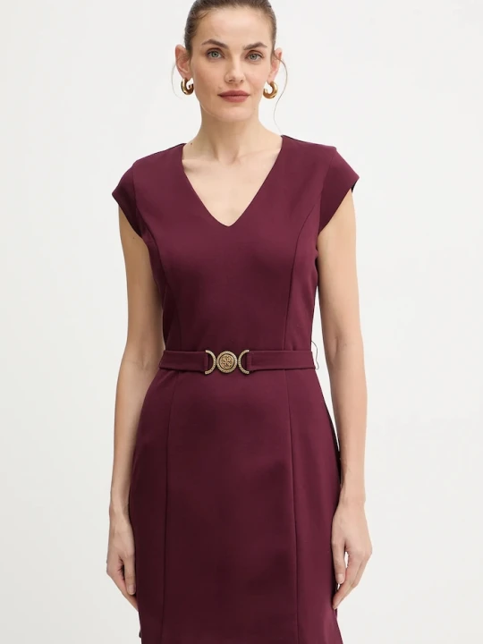 Zdjęcie produktu Guess sukienka CHRISSY bordowy