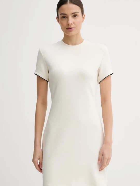Zdjęcie produktu Guess sukienka CLARA beżowy