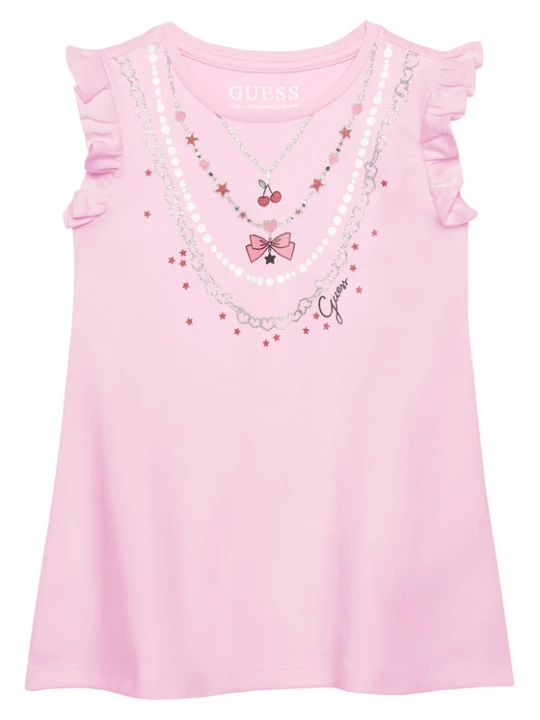 Zdjęcie produktu Guess Sukienka codzienna K6RK02 KA6W4 Różowy Regular Fit