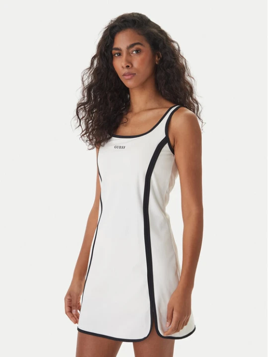 Zdjęcie produktu Guess Sukienka codzienna V6GK06 K2997 Écru Classic Fit Kremowy