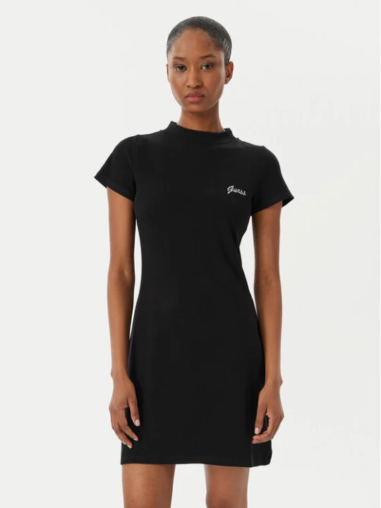 Zdjęcie produktu Guess Sukienka codzienna V6RK06 K8RT2 Czarny Slim Fit
