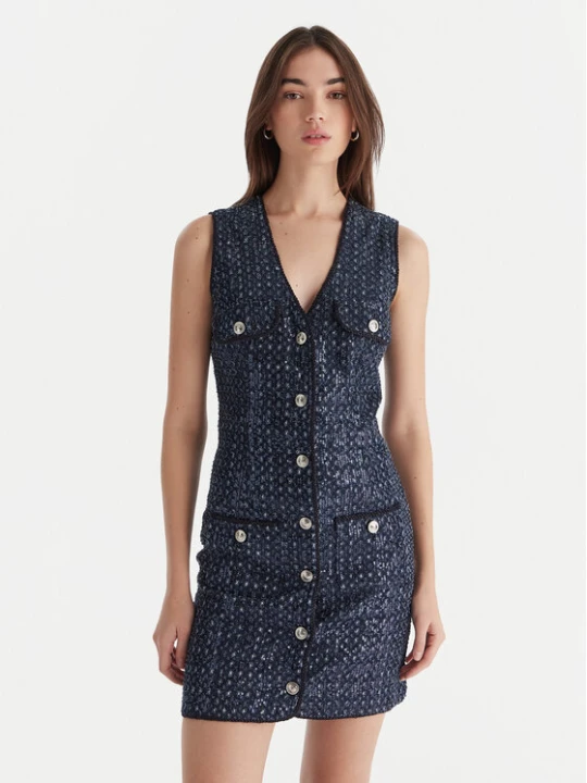 Zdjęcie produktu Guess Sukienka codzienna W5BK41 D0771 Granatowy Regular Fit