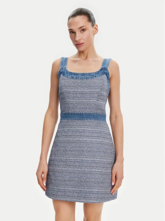 Zdjęcie produktu Guess Sukienka codzienna W5GK77 WH610 Niebieski Slim Fit