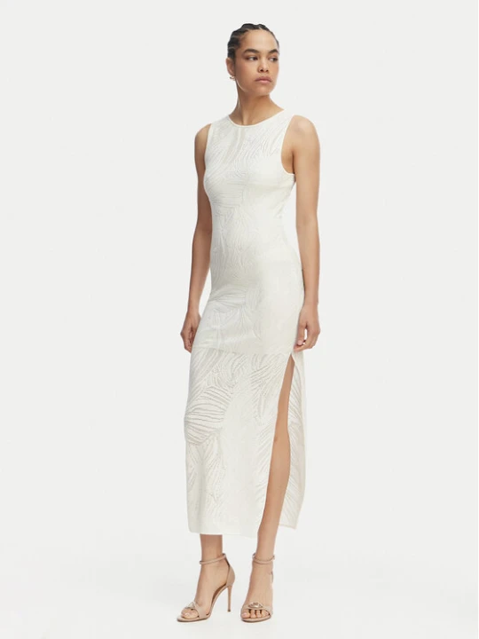 Zdjęcie produktu Guess Sukienka codzienna W6GKAX Z0981 Kremowy Slim Fit
