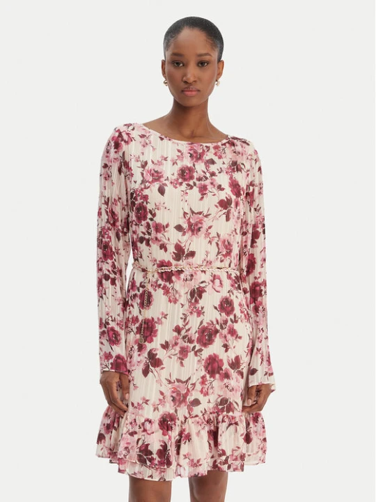 Zdjęcie produktu Guess Sukienka codzienna W6RK37 WJ712 Beżowy Regular Fit