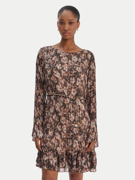 Zdjęcie produktu Guess Sukienka codzienna W6RK37 WJ712 Brązowy Regular Fit